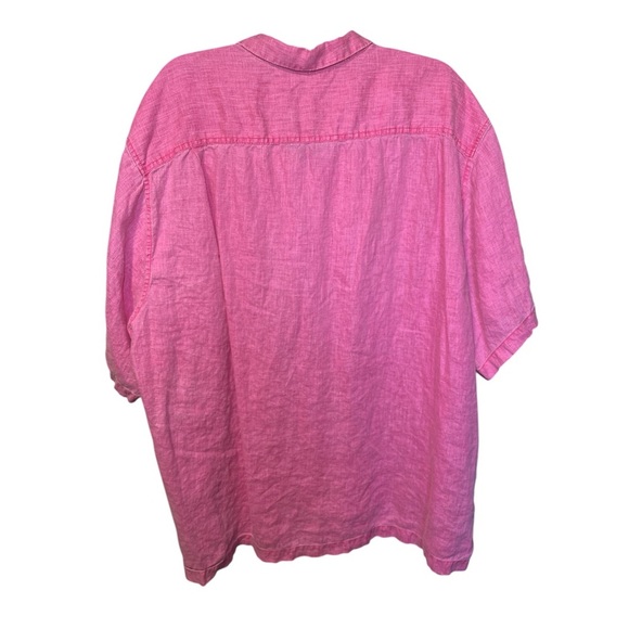 TOMMY BAHAMA Big & Tall Short Sleeve Linen Summer Cruise Button Up Easter Golf - Picture 4 of 10